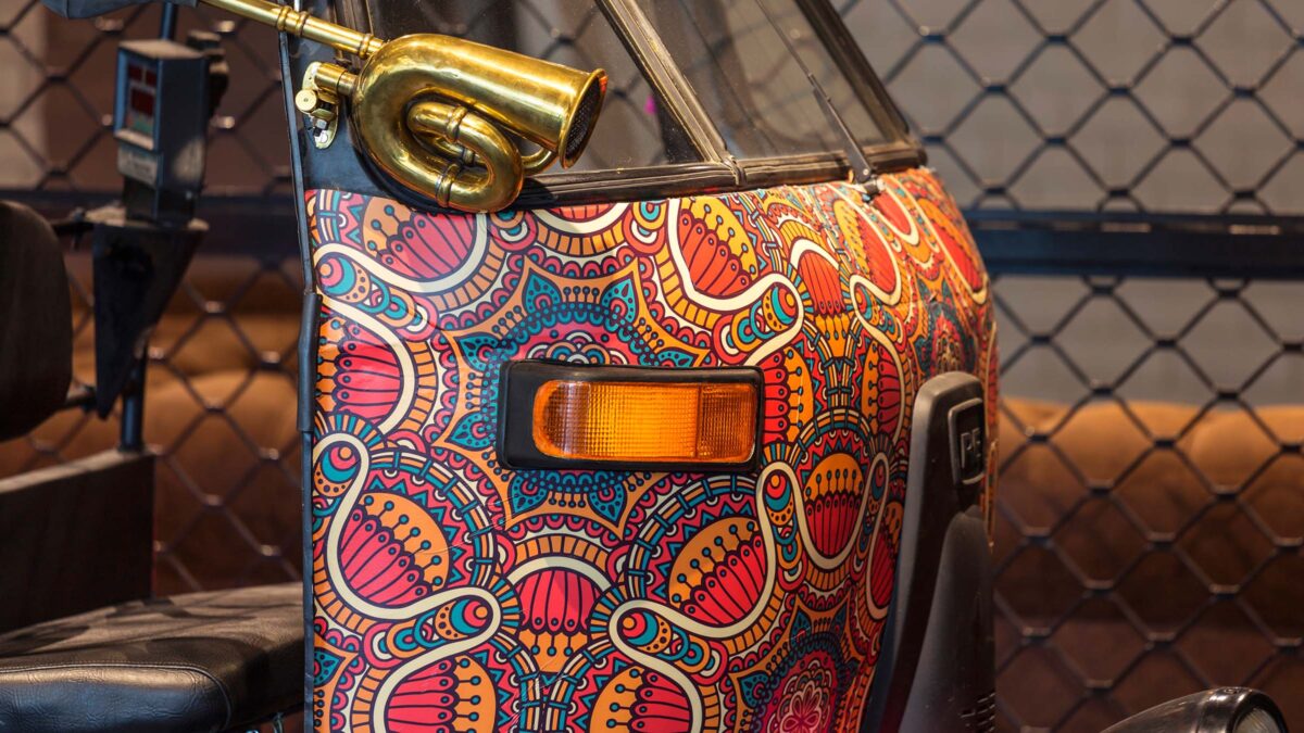 rickshaw design detail