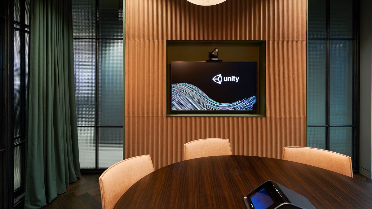 meeting room with screen
