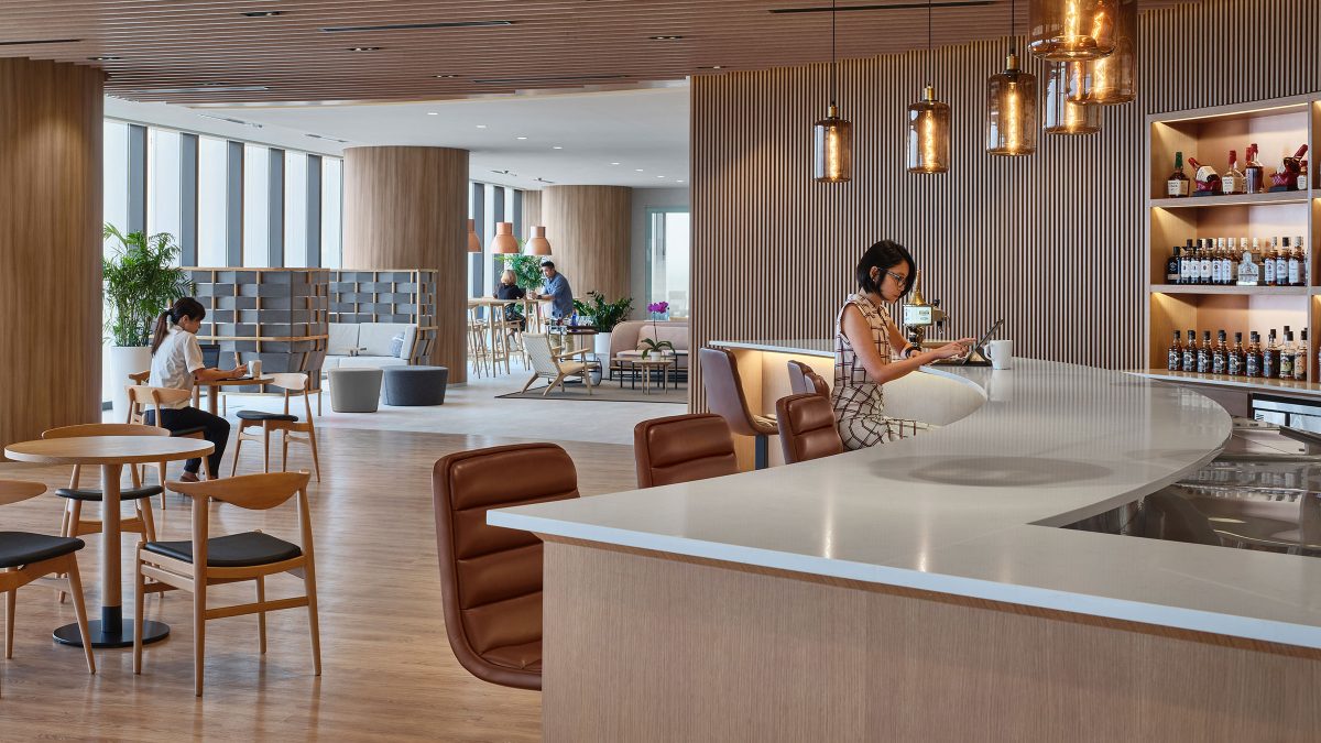 woman by the bar