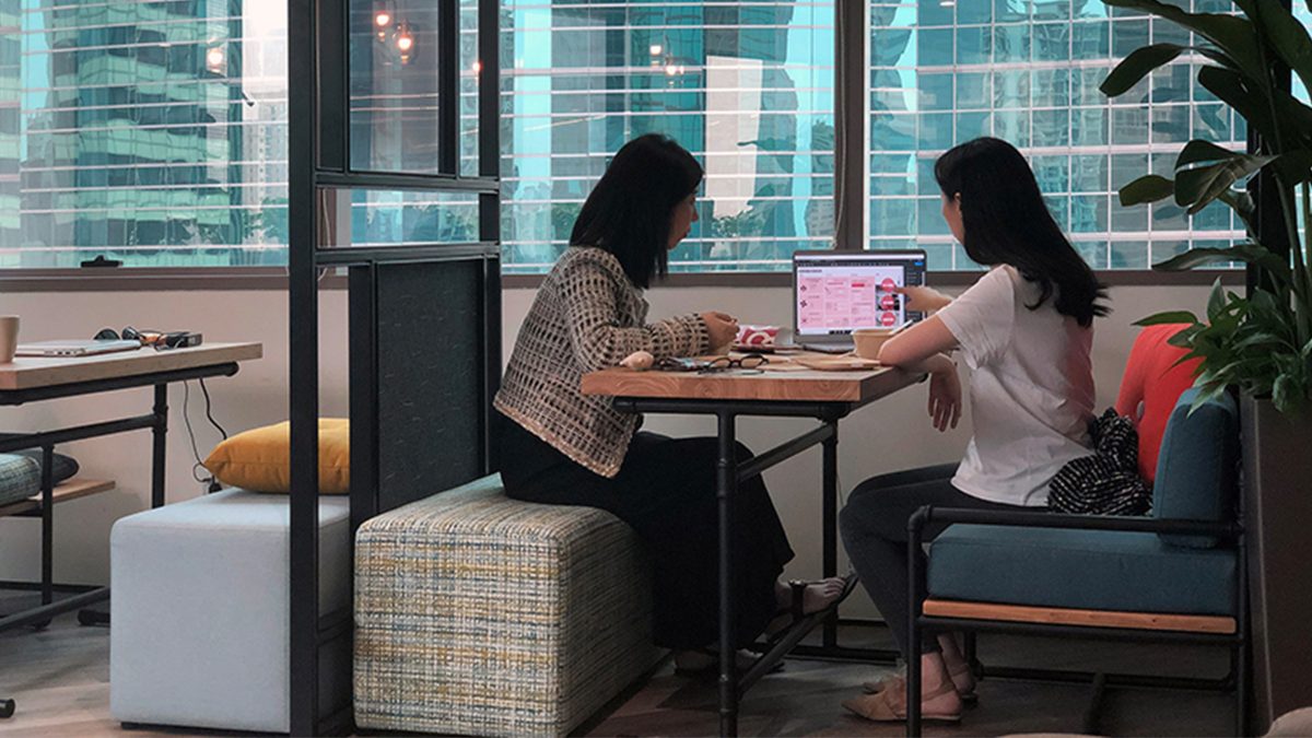 women collaborating