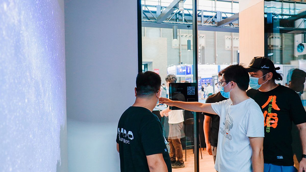 Visitors at SSOT exhibition