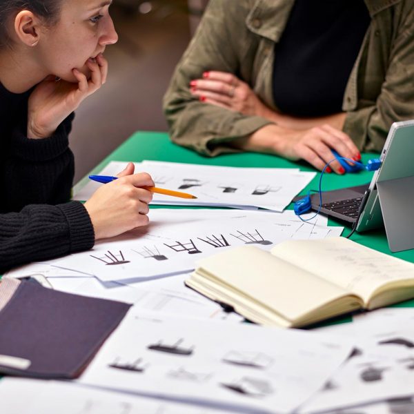 women collaborating in london office
