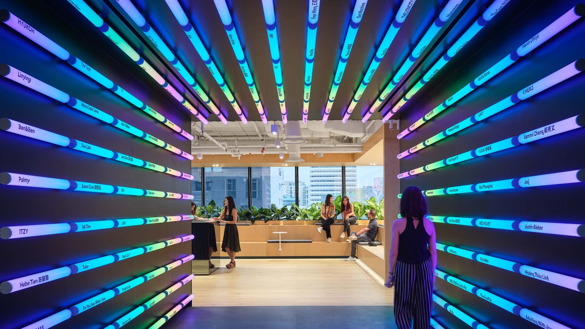 Experiential tunnel installation created by brand experience team