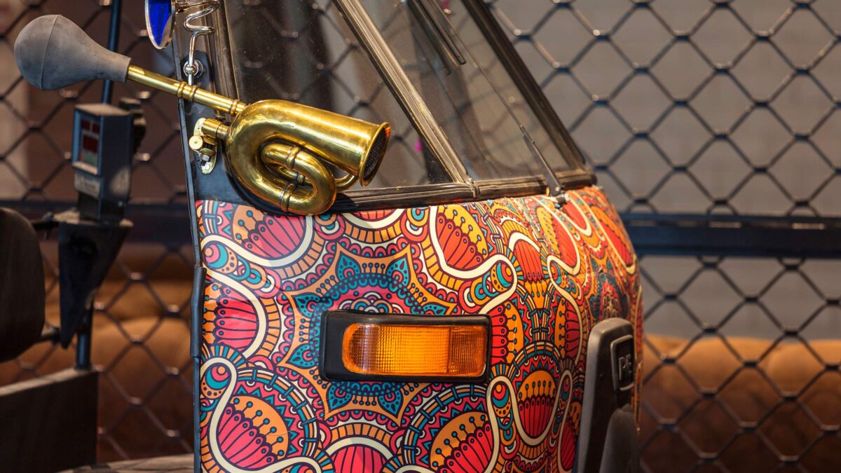 rickshaw design detail